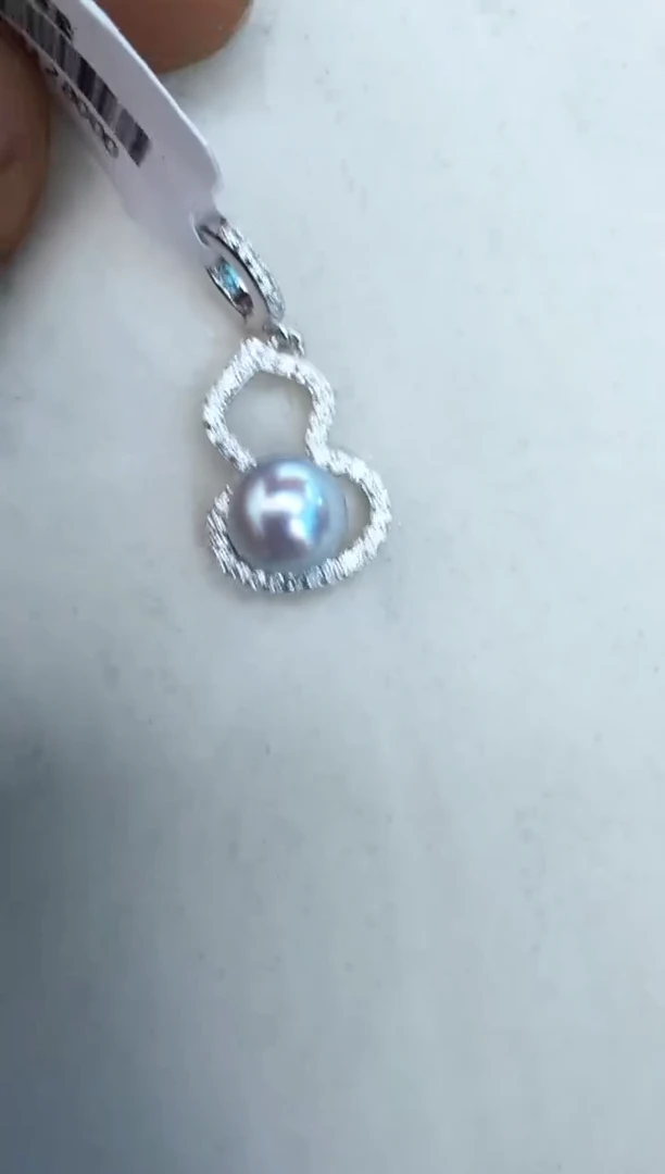 【闪购商品】海水珍珠颈饰银S925镶嵌吊坠