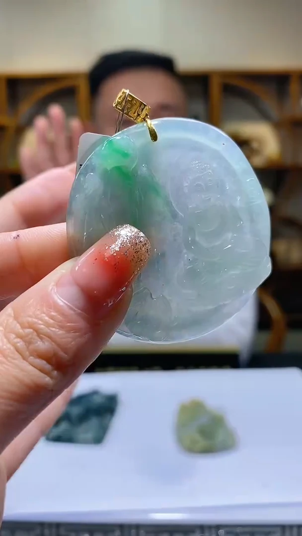 【闪购商品】定制翡翠未镶嵌36/0118/W发起一件/守护神