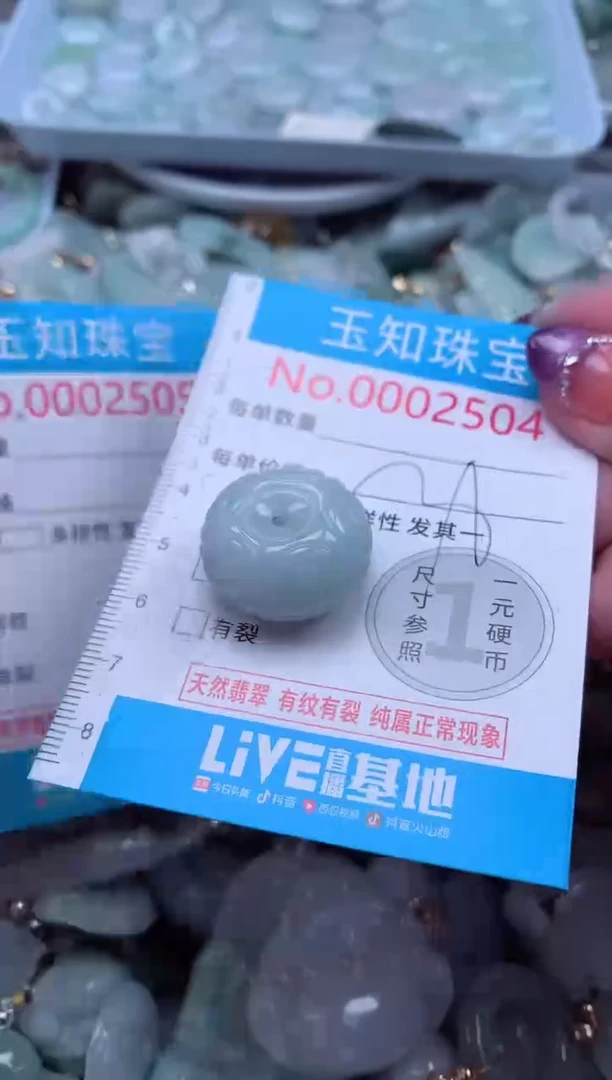 翡翠未镶嵌吊坠(不含链)2504