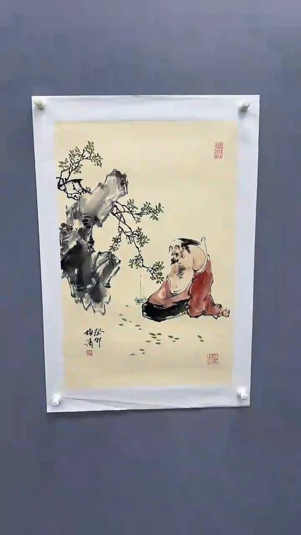 国画梅清绘画2.7pc高仕人物