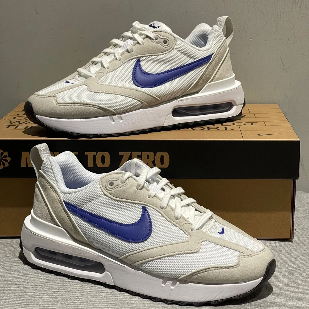 NIKE耐克Air Max Dawn男款低帮白色复古休闲跑步运动鞋官方正品