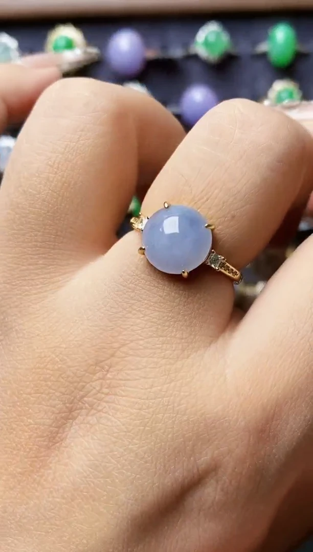 银S925镶嵌戒指翡翠1508