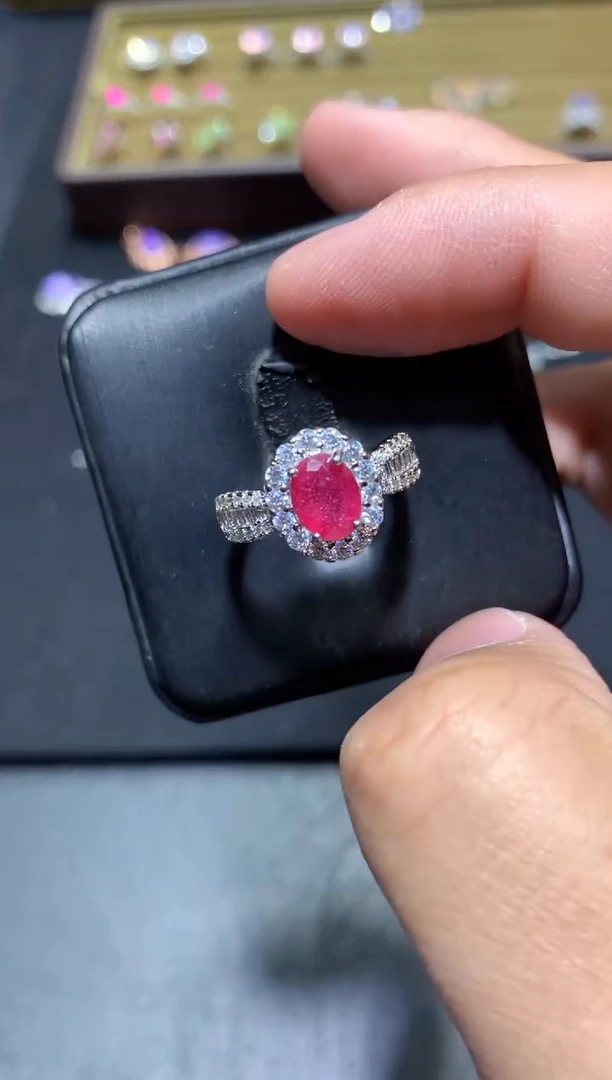 未镶嵌戒指红宝石P103