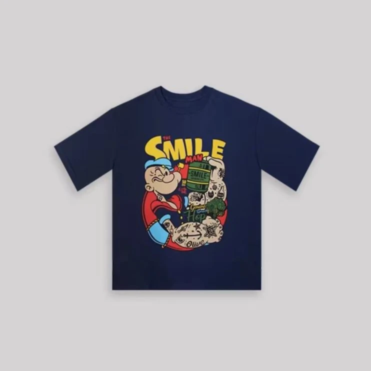 AMAZCOOL 350克舒适休闲百搭卡通大力印花T恤2928