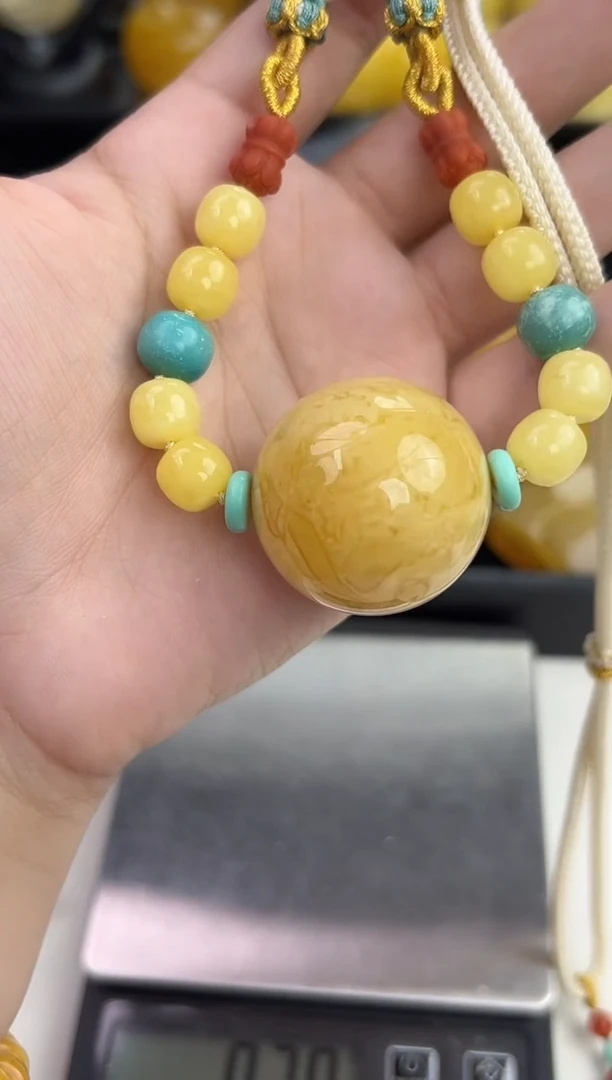 裸石琥珀未镶嵌天然琥珀蜜蜡吊坠