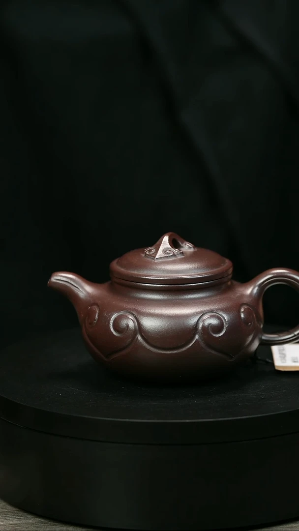 茶壶紫砂再*悦H1304陆建平紫泥如意仿古