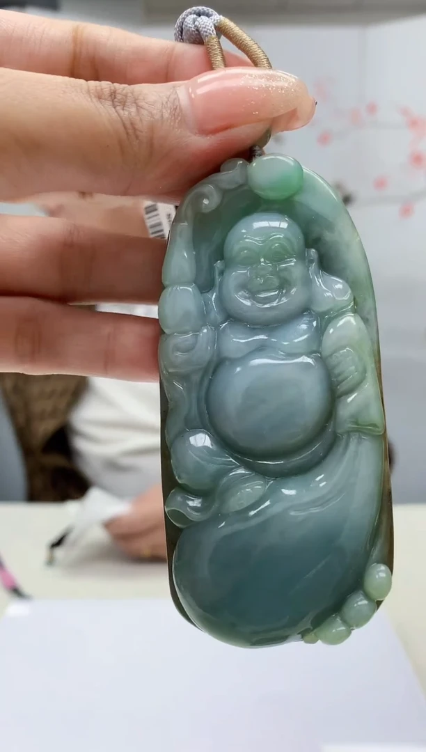 【闪购商品】定制翡翠未镶嵌4812MM-毛货挂件120