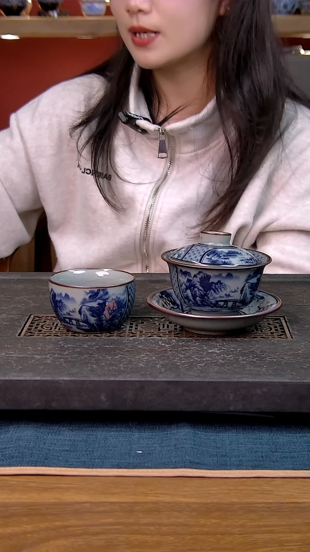 简装家用款2件套 老陶泥开片纹陶瓷茶具