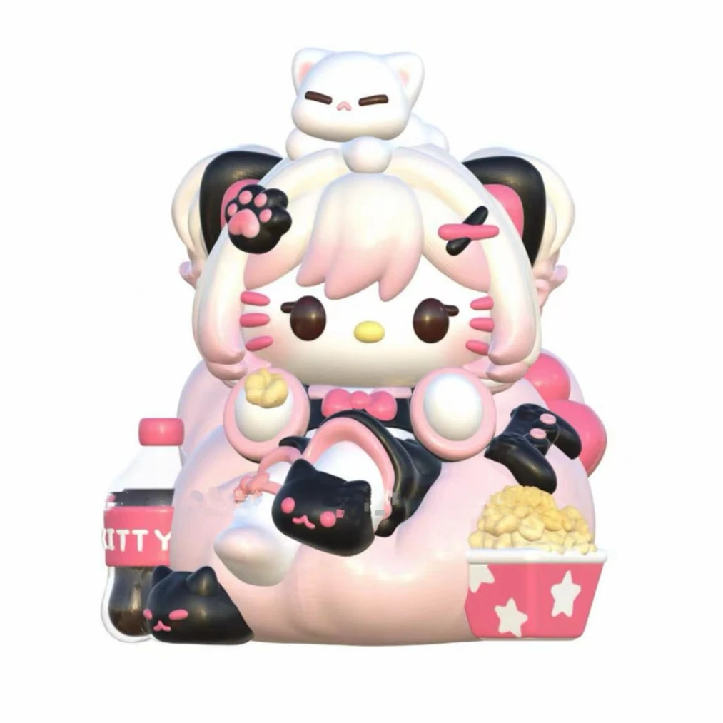 电竞少女Kitty香薰石膏娃娃涂色手工diy玩具摆件可爱