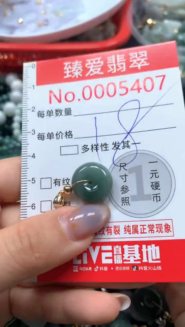 翡翠未镶嵌颈饰5407