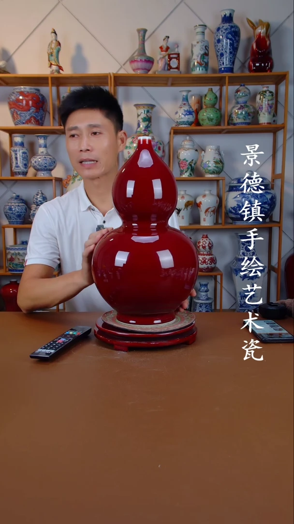 现代景德镇手工手绘陶瓷摆件31