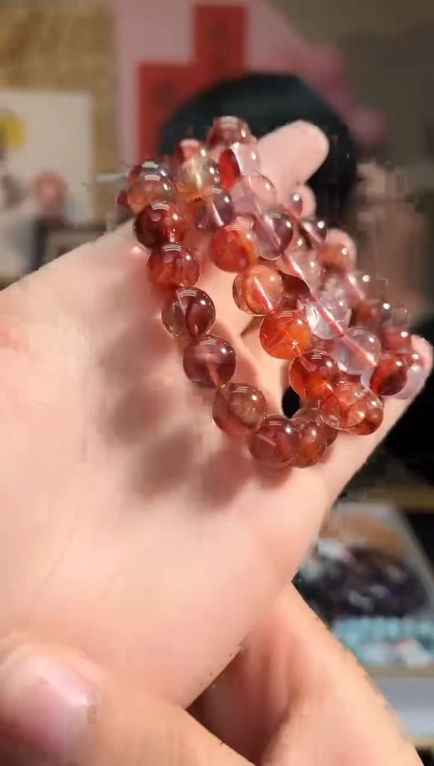 【闪购商品】水晶手链未镶嵌16多样性发其一/牛血红娇花10+