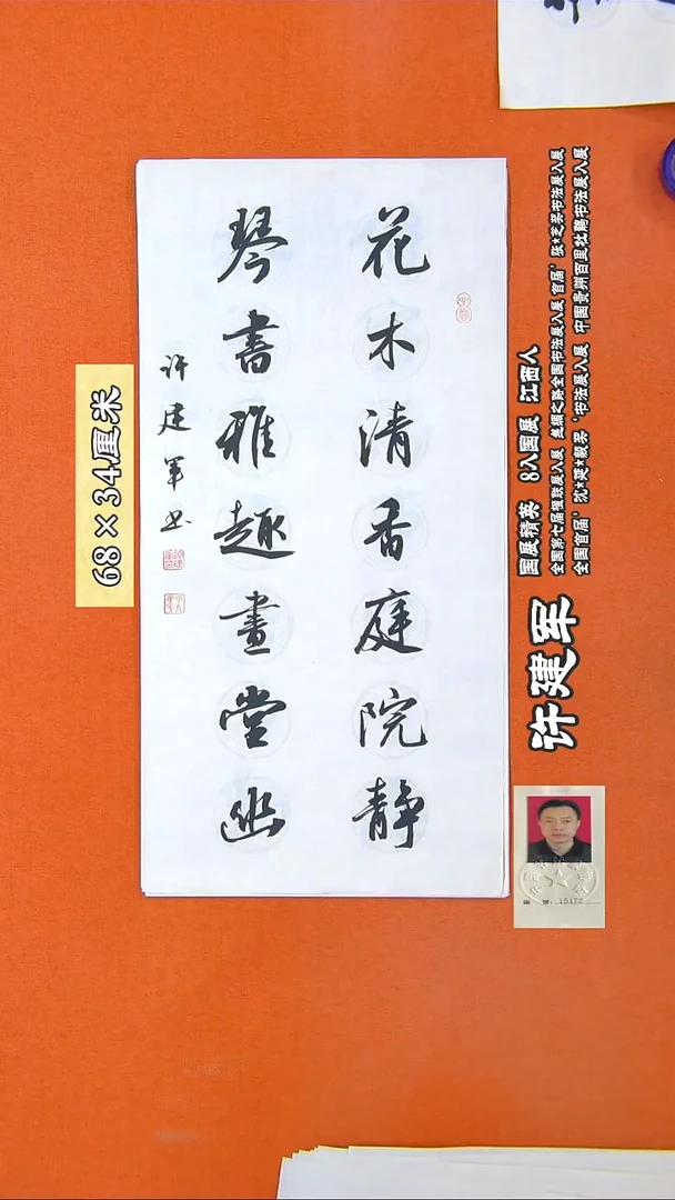 书法204R许建军书法作品