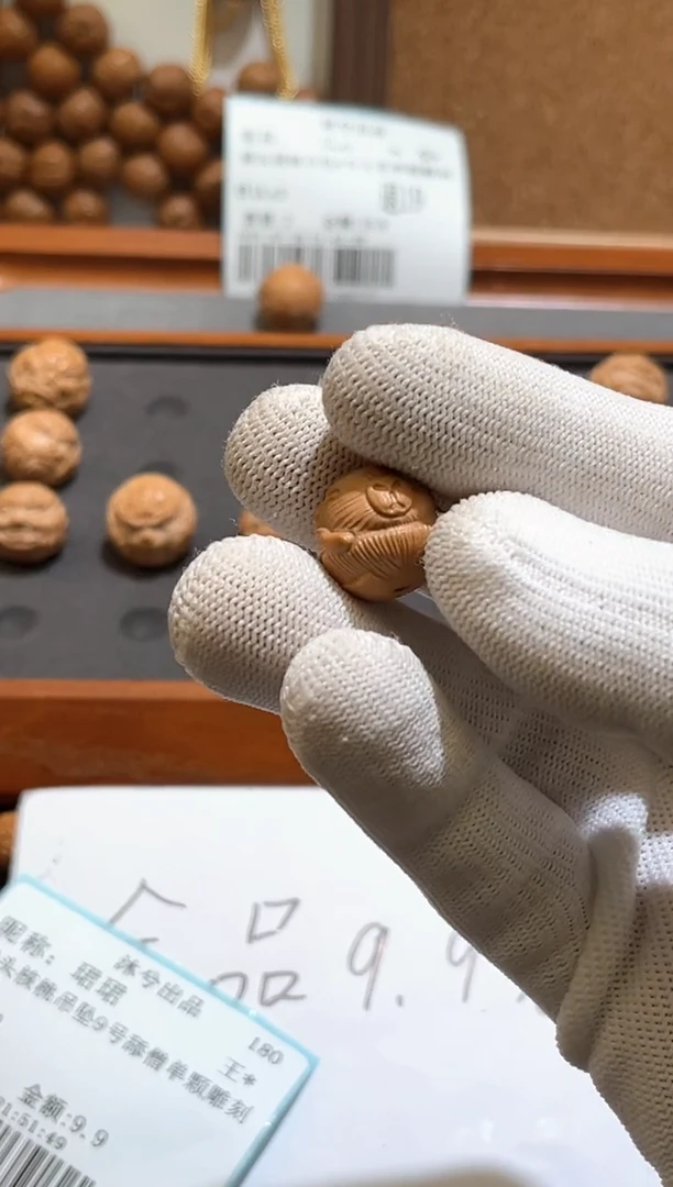 猴头核桃吊坠11号卡皮巴啦单颗雕刻