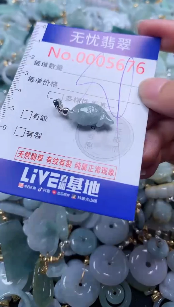 翡翠未镶嵌吊坠(不含链)5676