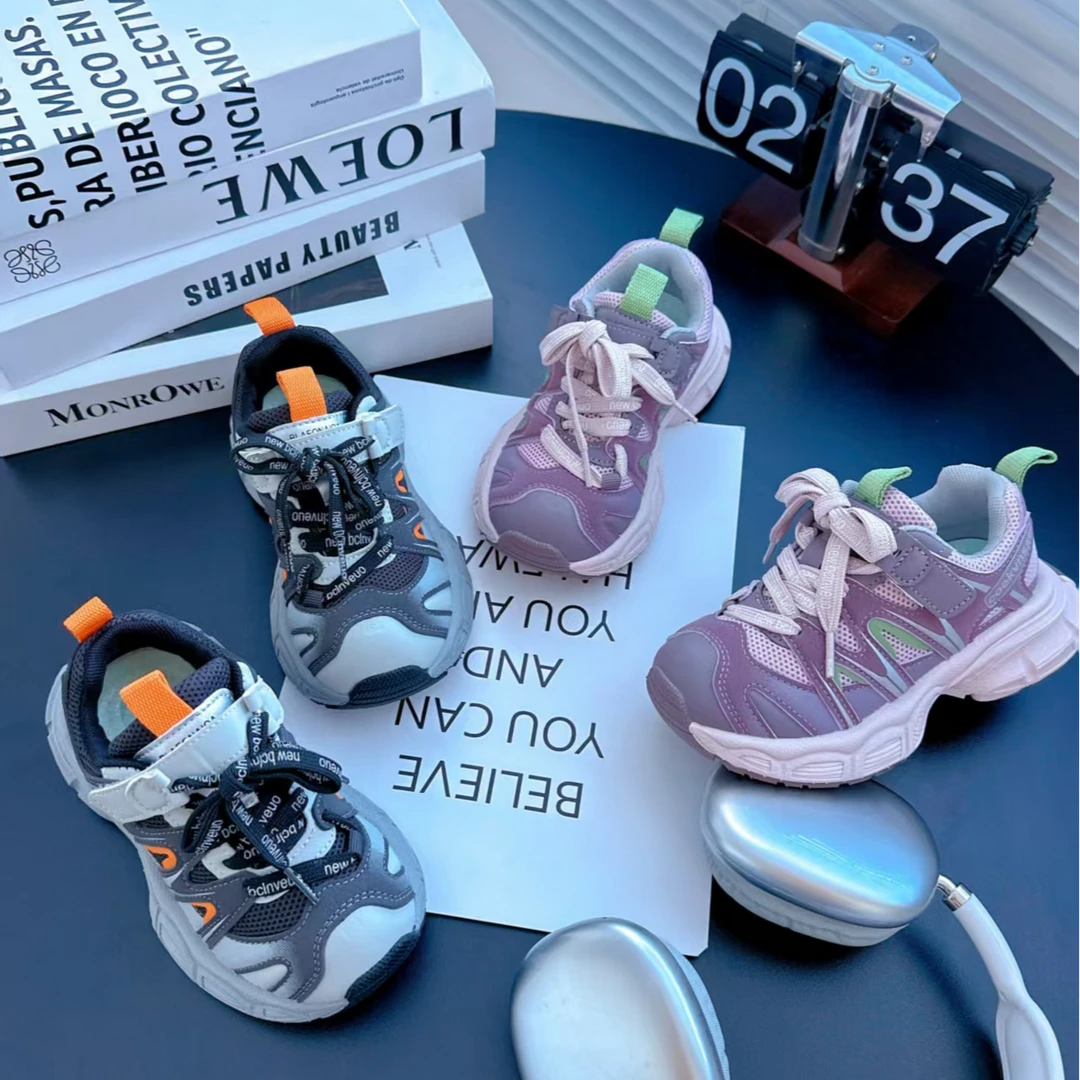 L.儿童春款厚底防滑休闲运动鞋男童女童户外鞋37A