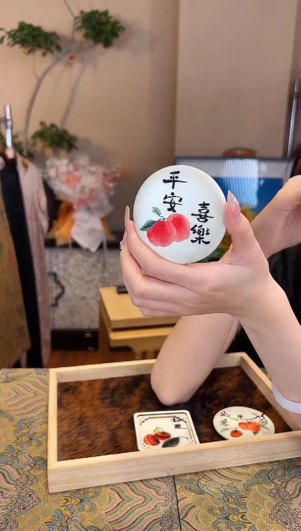 刺绣苏绣纯手工冰箱贴