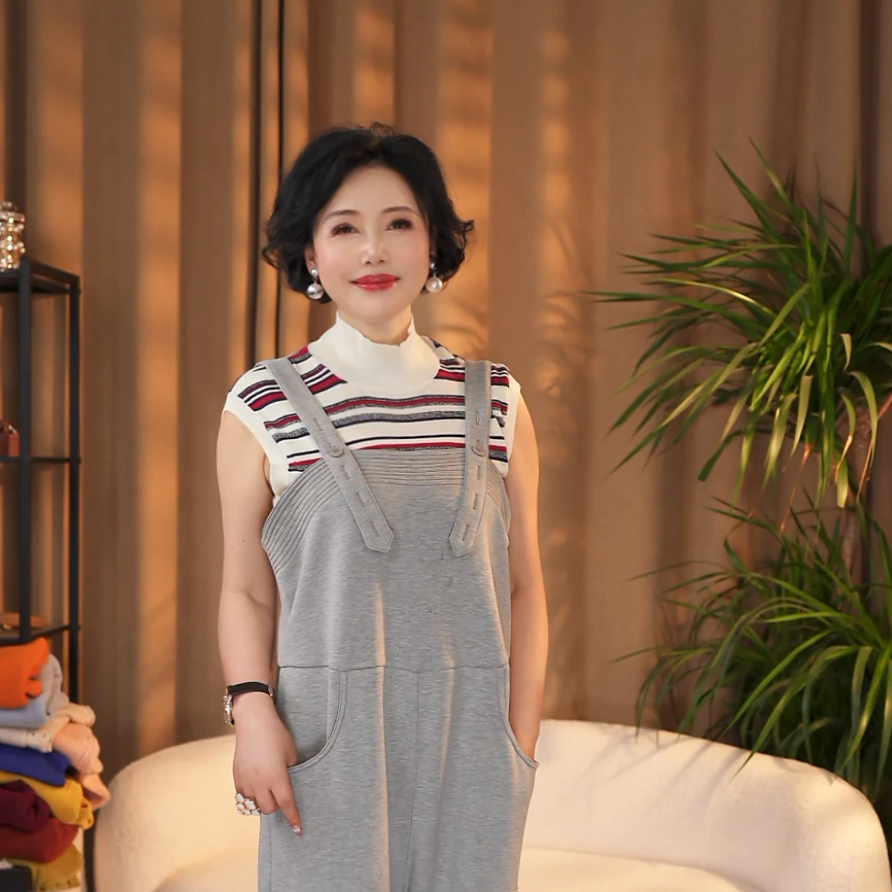 【楠姐姐专属】小巷背心彩条无袖背心100绵羊毛