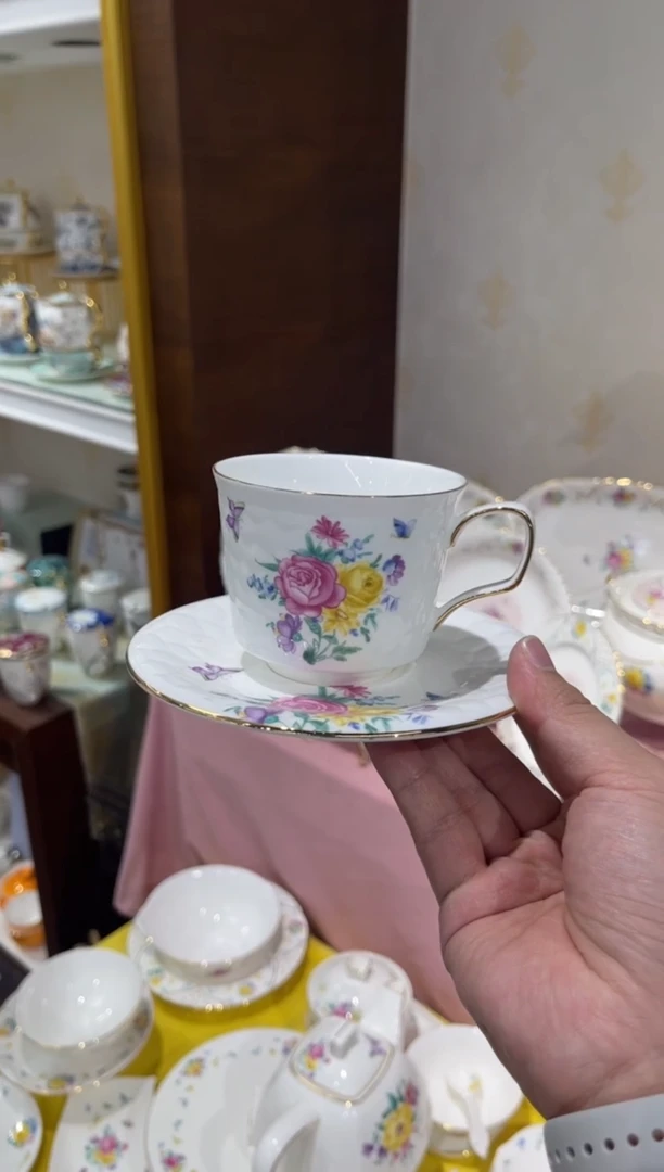 36%以上骨粉骨瓷咖啡杯碟