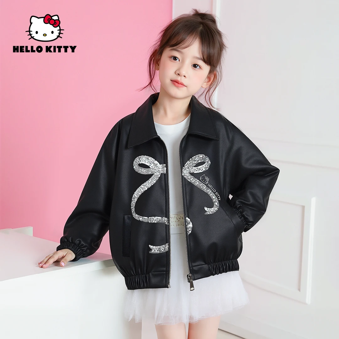 HelloKitty秋季新款女童简约休闲女宝日常穿搭外套AC5328MK414 KT