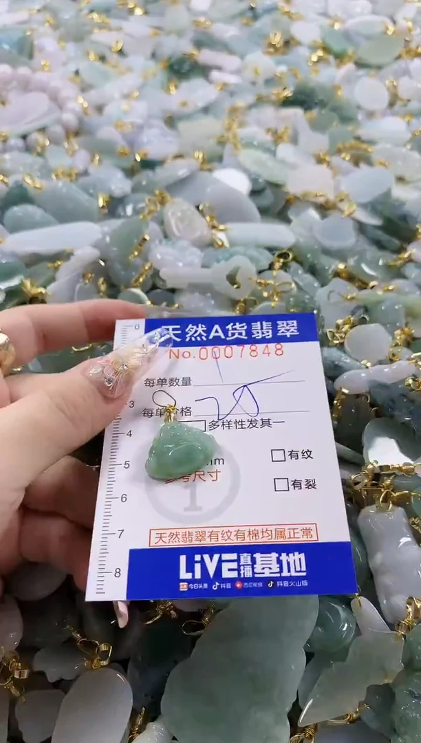 颈饰未镶嵌翡翠天然A货翡翠