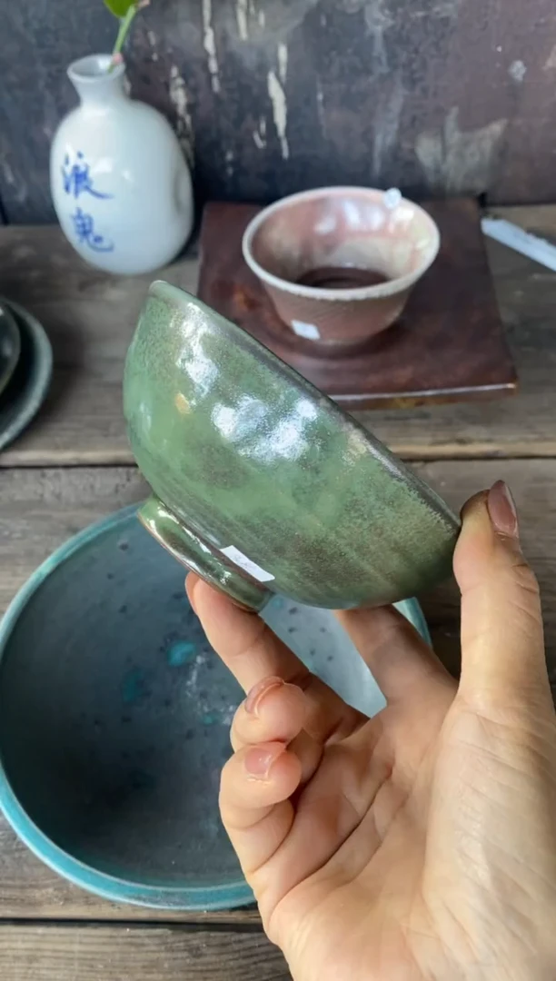 【闪购商品】浪鬼柴烧釉绘柴烧杯碗