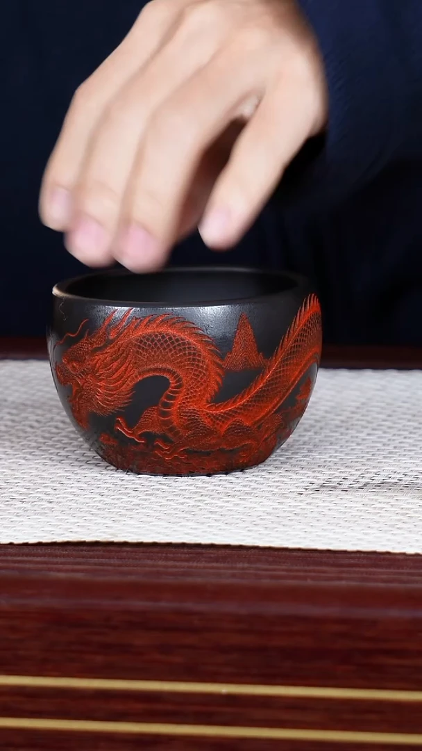 茶杯紫砂宜兴原矿紫砂 全手工制作