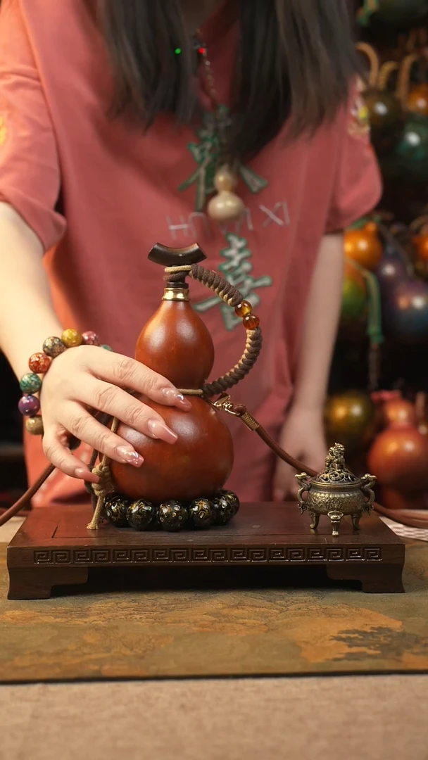 木014匠大漆酒葫芦一物一拍