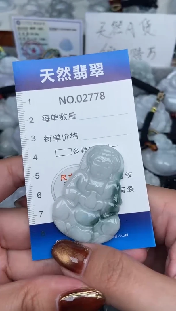颈饰未镶嵌翡翠纯天然A货翡翠2778