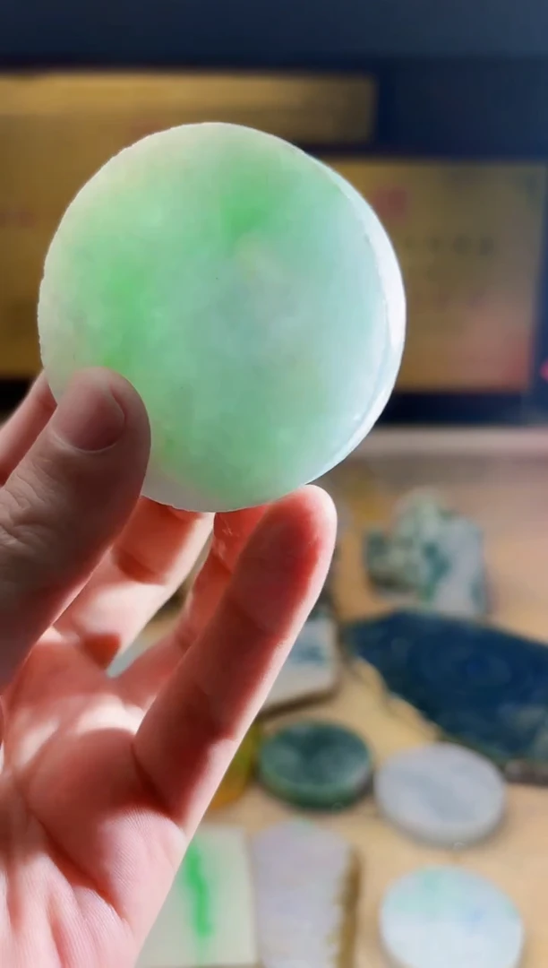 翡翠挂件未镶嵌A货张麦7590