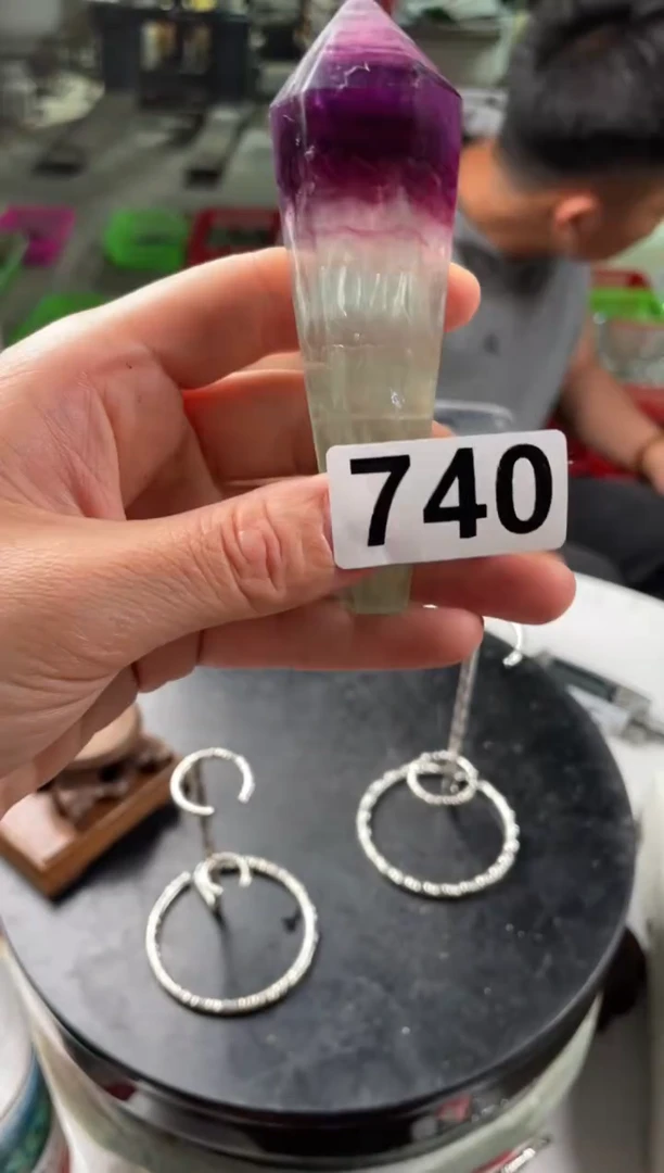 未镶嵌水晶大型摆件（非配饰）萤石权杖740