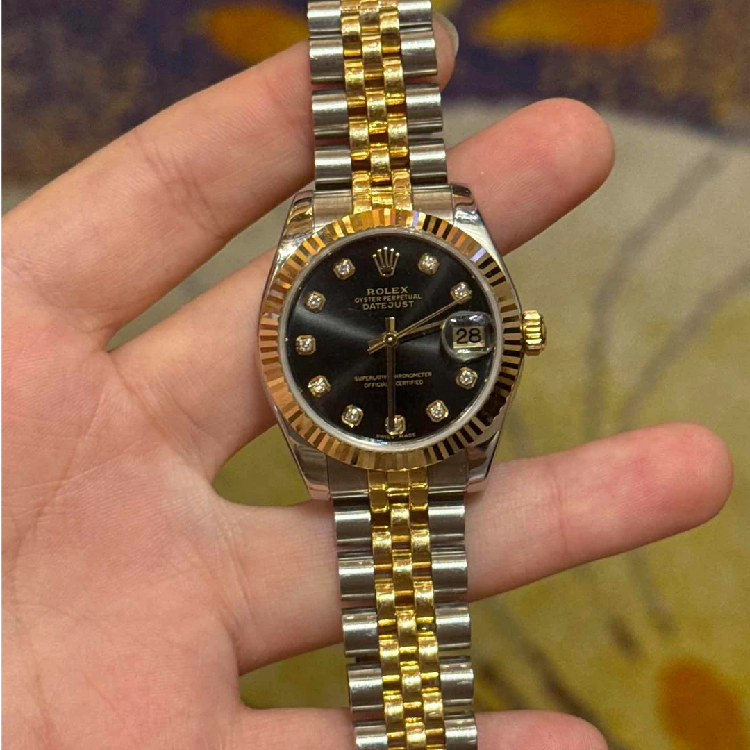 99新 Rolex/劳力士 日志型系列178271黑盘腕表