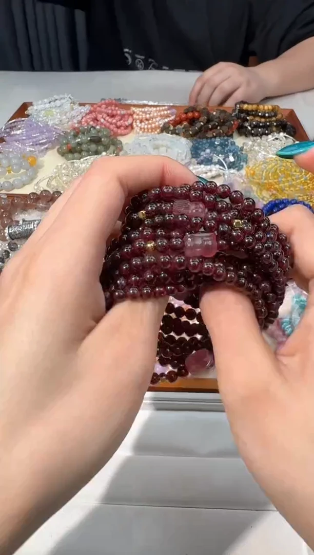 【闪购商品】石榴石手链未镶嵌A006石榴石草莓貔貅款