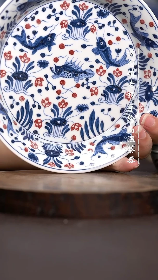 现代瓷全手绘茶具