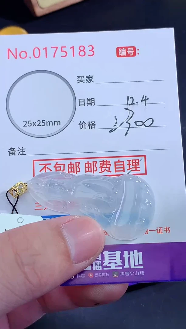 颈饰未镶嵌翡翠孤***王天然缅甸A货翡翠