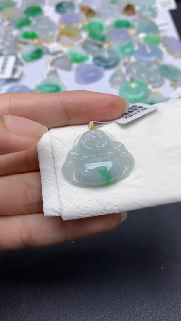 翡翠未镶嵌颈饰天然缅甸a货翡翠
