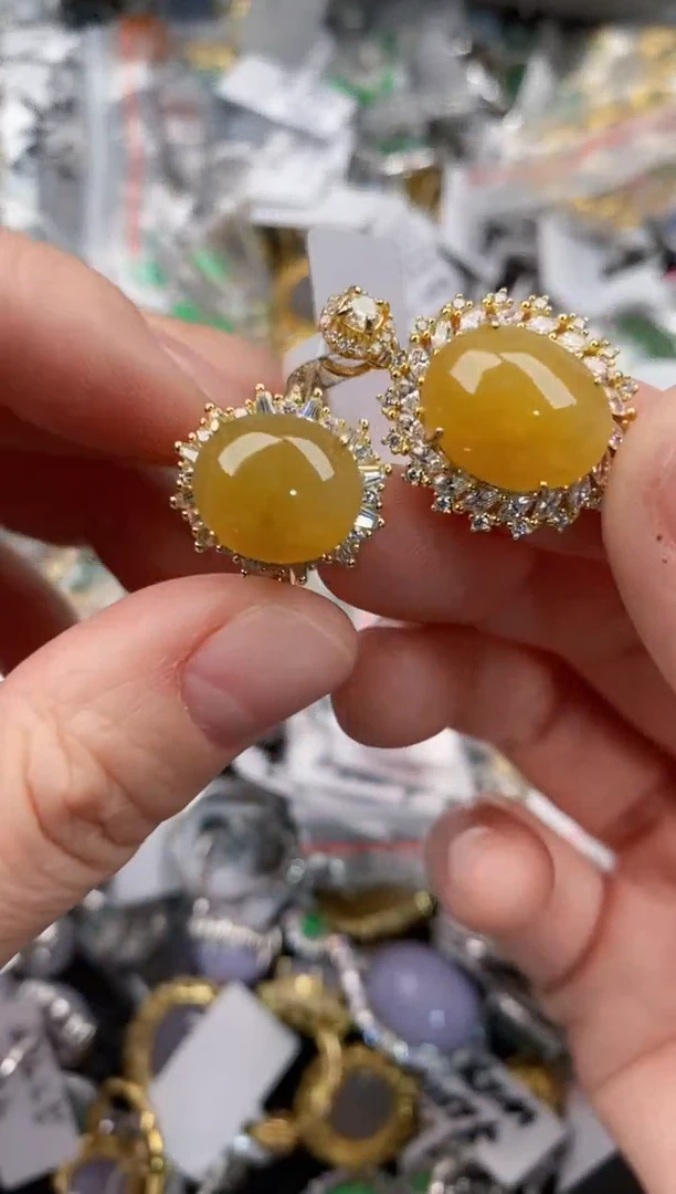 银S925镶嵌戒指翡翠111                5