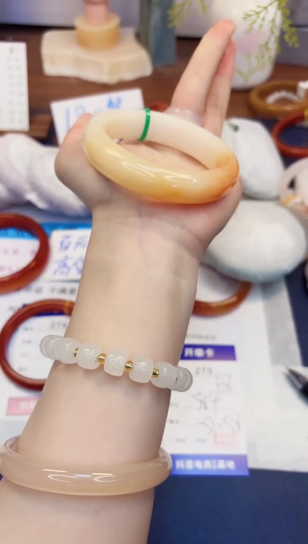 【闪购商品】石英质玉手镯未镶嵌275-财气镯-圈口58