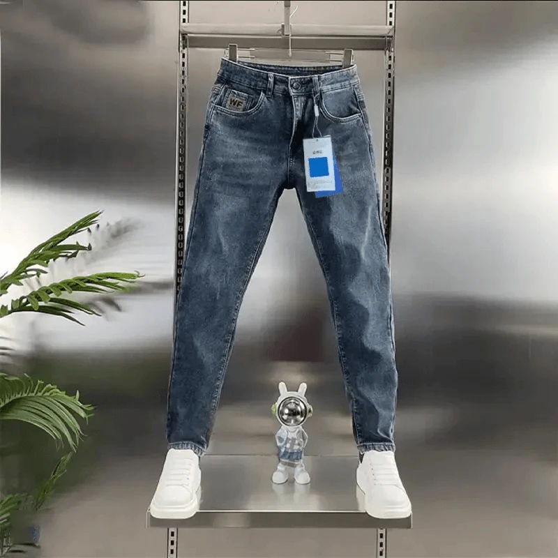 型凡欧【总裁款】牛仔裤男士春季高端潮牌2025时尚百搭修身直筒裤男