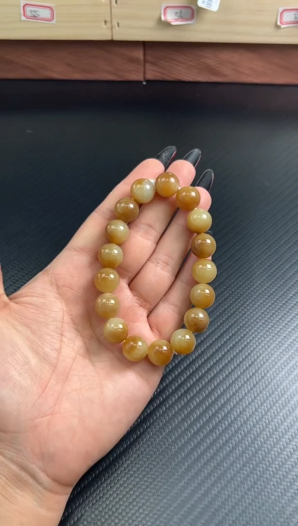 未镶嵌手串和田玉T***?若羌微色差卡12j