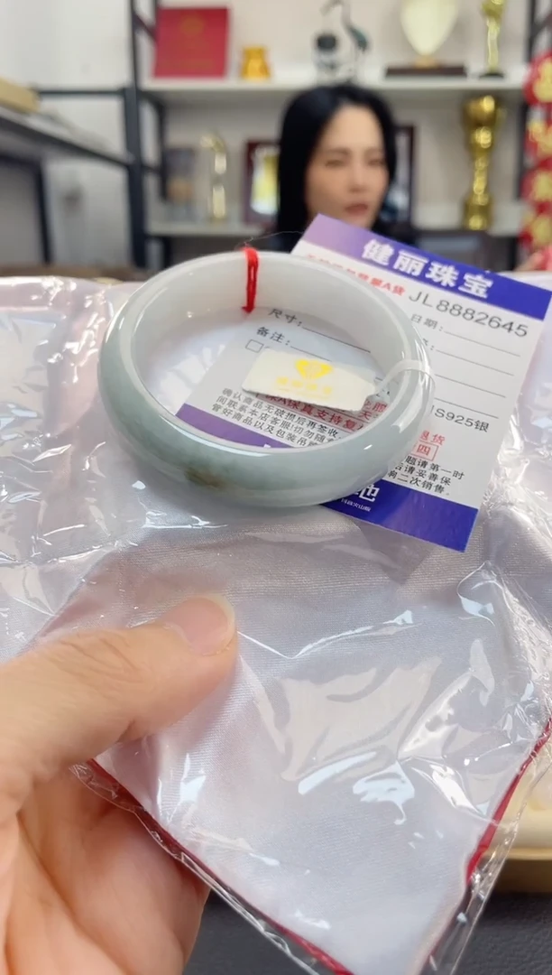 未镶嵌手镯翡翠天然缅甸翡翠A货 正圈手镯  55圈口