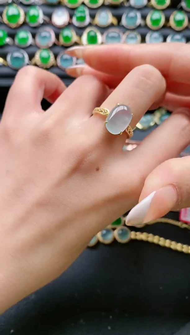 【闪购商品】翡翠戒指银S925镶嵌11111