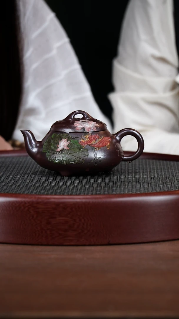 茶壶紫砂78YJB  金龙血砂 汉棠石瓢