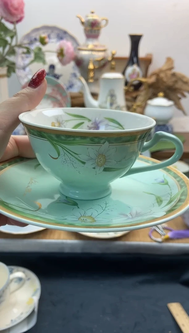 瓷片全新佛罗伦萨咖啡杯谨慎参拍，防伪帖撕毁无售后