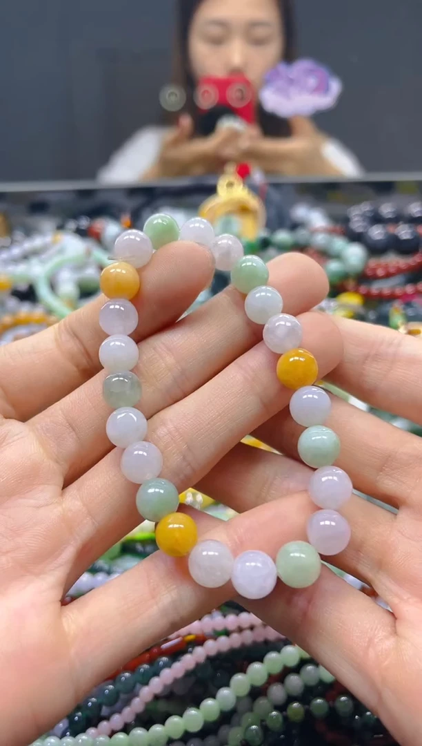 颈饰未镶嵌翡翠7MM/L/翡翠A货，一件也是批发价