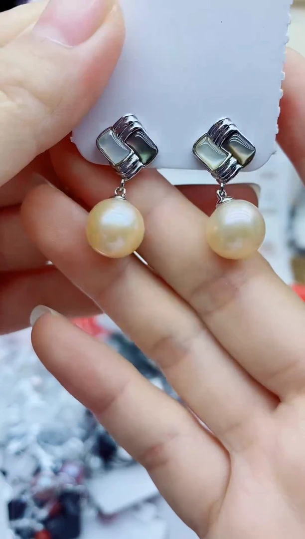 未镶嵌耳饰淡水珍珠耳钉多样性发其一