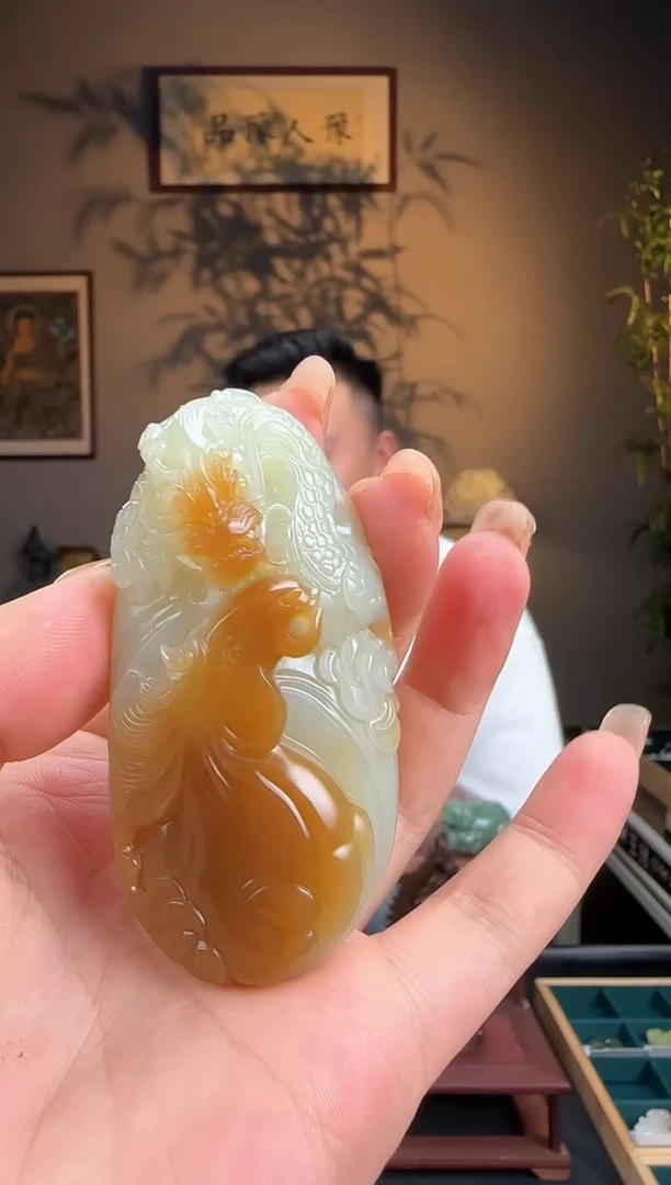 未镶嵌和田玉挂件g74龙马