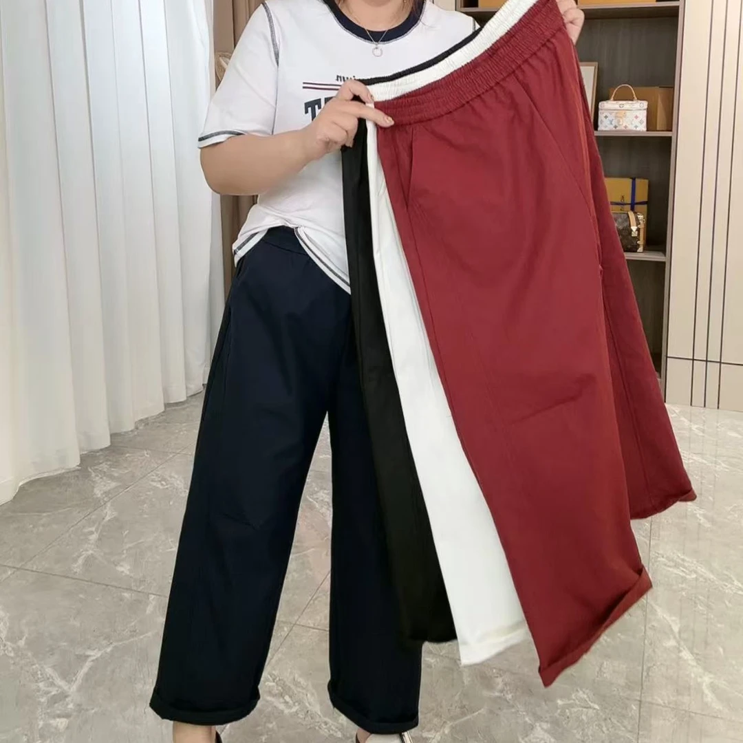 3135早秋新款微跨直筒九分裤