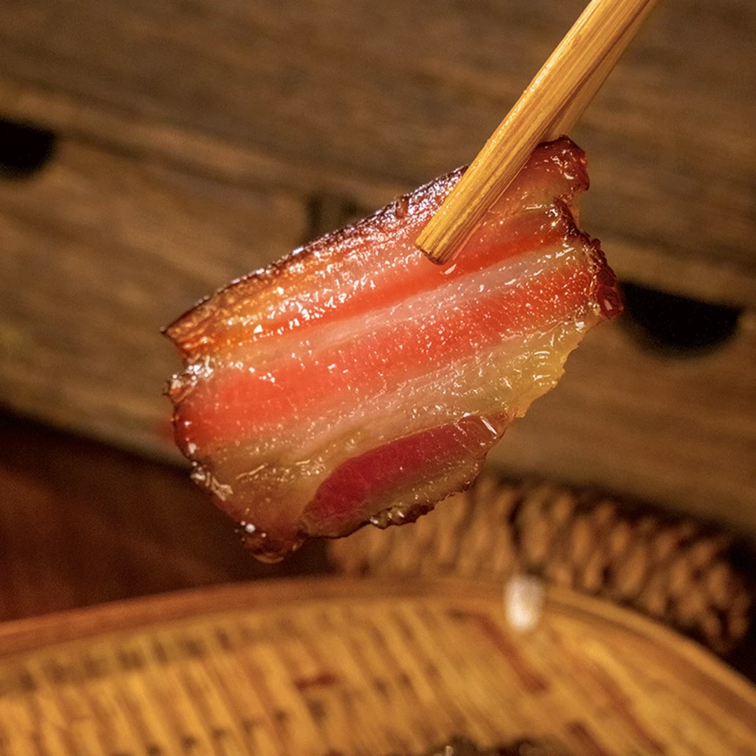 熏腊肉湖南特产正宗粮食土猪农家柴火烟熏烟熏肉五花肉1-4斤现称