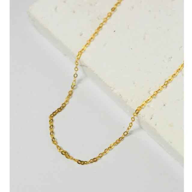 【云上叙】浮笙梦足金999素款O字素链时尚简约百搭H0061